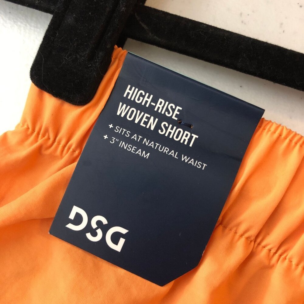 DSG Womens High-Rise Woven Shorts 3" Inseam Orange Size S - Picture 6 of 7